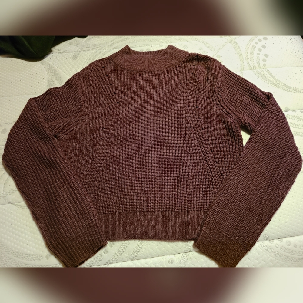 Plum Turtle Neck Sweater